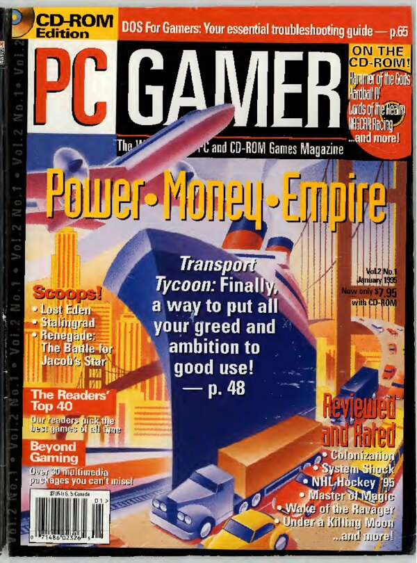 PC Gamer   Issue 008   January 1995 cover